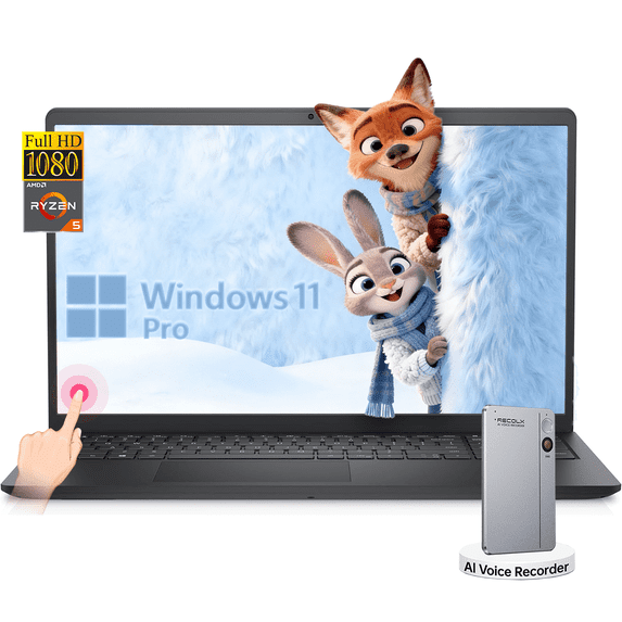 Dell Inspiron 15 3530 15.6" Touchscreen Laptop, Intel Core i5-1334U (Up to 4.6GHz), 16GB RAM, 512GB SSD, FHD Anti-Glare Display, Windows 11 Pro, w/Accessory