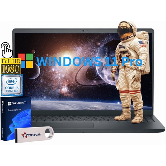 Dell Inspiron 15 3530 Business&Home Laptop Computer, 15.6" FHD Touchscreen, 13th Gen Intel Core i5-1334U, 32GB RAM, 256GB PCIe SSD, Windows 11 Pro/XTREDURA Flash Drive