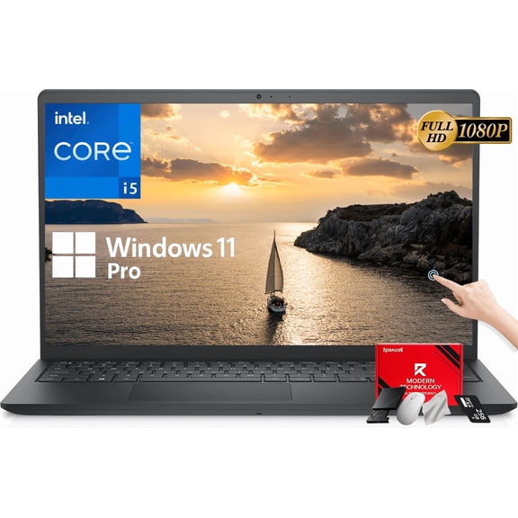 Dell Inspiron 15 3530 Laptop Computer, 15.6" Touchscreen WVA LED FHD Anti-Glare Display, Intel 10-Core i5-1334U, 8GB RAM, 512GB SSD, Windows 11 Pro, AI Copilot for Student & Business