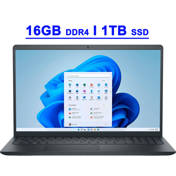 Dell Inspiron 15 3530 Premium Business Laptop 15.6" FHD Anti-glare Touchscreen 13th Gen Intel 10-Core i5-1335U Processor 16GB DDR4 1TB SSD FHD Webcam ExpressCharge Long Battery Life Win11 Black