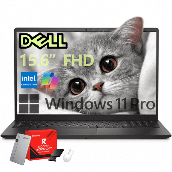 Dell Inspiron 15 3530 Touchscreen Laptop Computer, 12GB RAM, 512GB SSD, Win11 Pro, Intel Core i5-1334U, 15.6" WVA LED FHD Anti-Glare Display, AI Copilot, Recolx AI Voice Recorder