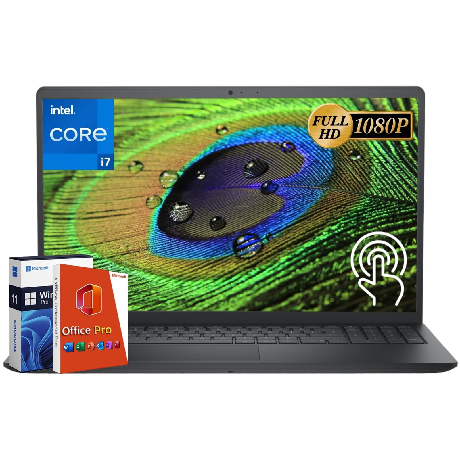 Dell Inspiron 15 3530 Touchscreen Laptop, Microsoft Office Pro Lifetime
