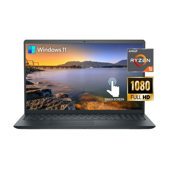 Dell Inspiron 15 3535 15.6" Touch Screen FHD Business Laptop, AMD Ryzen 5 7530U Processor (Beats i7-1165G7) 16GB RAM 512GB PCIe SSD USB-C,WI-FI, Bluetooth, HDMI, Win11 Carbon Black