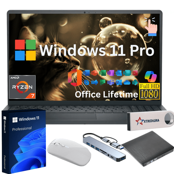 Dell Inspiron 15 3535 Full HD Touch Laptop, AMD Ryzen 7 7730U (Beats i7 ...