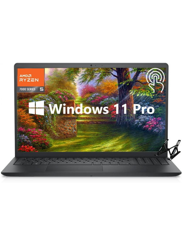 Dell Inspiron 15 3535 Touchscreen Laptop, 15.6" Full HD, AMD Ryzen 5 7530U(>i7-1255U), 16GB RAM, 1TB SSD, for Business and Student Laptop Computer, Windows 11 Pro, Numeric Keypad, SD Card Reader