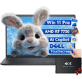 thumbnail image 1 of Dell Inspiron 15 3535 Touchscreen Laptop, AMD Ryzen 7 7730U, 15.6" FHD Touch Display, 32GB RAM, 1TB SSD Business Laptop Computer, Windows 11 Pro, Copilot AI, Wi-Fi, Webcam, 1 of 7