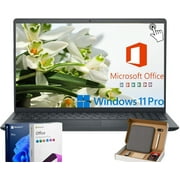Dell Inspiron 15 3535 Touchscreen Laptop - Business & Student Laptop Computer, Intel Core i5-1334U, 32GB RAM, 1TB SSD, W/Office Lifetime & Windows 11 Pro, 15.6" FHD Anti-Glare Display