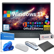 Dell Inspiron 15.6 FHD Touchscreen Laptop, 13th Gen Intel i5-1334U, 32GB RAM, 1TB SSD, Windows 11 Home + Copilot,Lifetime MS Office ,Gift Set