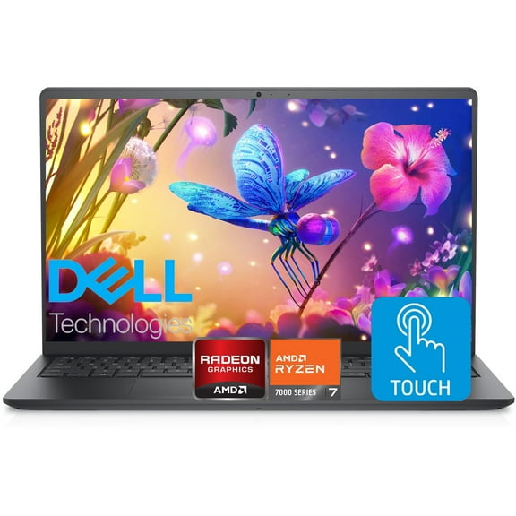 Dell Inspiron 15.6" FHD Touchscreen Laptop, 32GB RAM, 1TB SSD, Speed 8-Core AMD Ryzen 7 7730U (Outperforms Intel i7-1255U in Multitasking), Windows 11 Pro, Long Battery Life, w/WOWPC Recovery USB