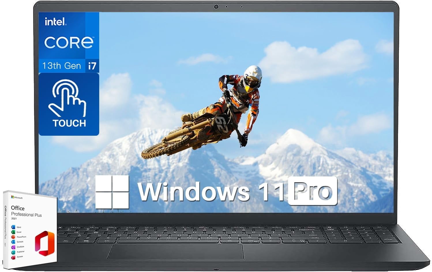 Dell Inspiron 15 3530,15.6” Touch FHD Laptop, MS Office Lifetime