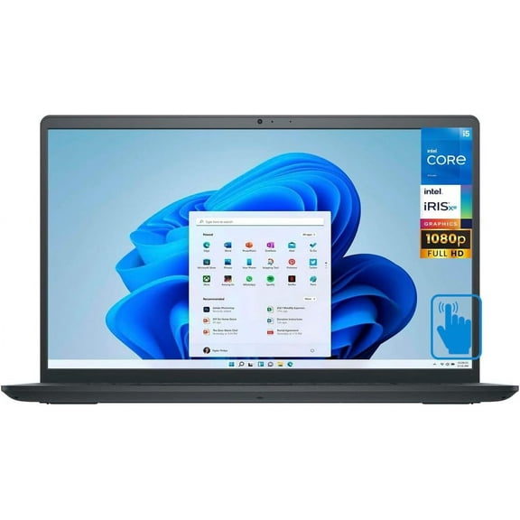 Dell Inspiron 15.6" FHD Touchscreen Laptop, Intel Core i5-1335U, 32GB RAM, 1TB SSD, SD Reader, 1080P, HDMI, Windows 11 Home,Black