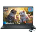Dell Inspiron 15.6" Touchscreen Laptop - Business & Student Laptop Computer, with Office Lifetime & Win 11 Pro, Ryzen 7 7730U, External DVD Drive, WVA LED FHD Anti-Glare Display, 16GB RAM, 512GB SSD