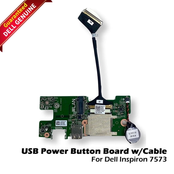Dell Inspiron 15 7573 2-in-1 Power Button USB SD Card Reader Circuit Board 23G91 (New)
