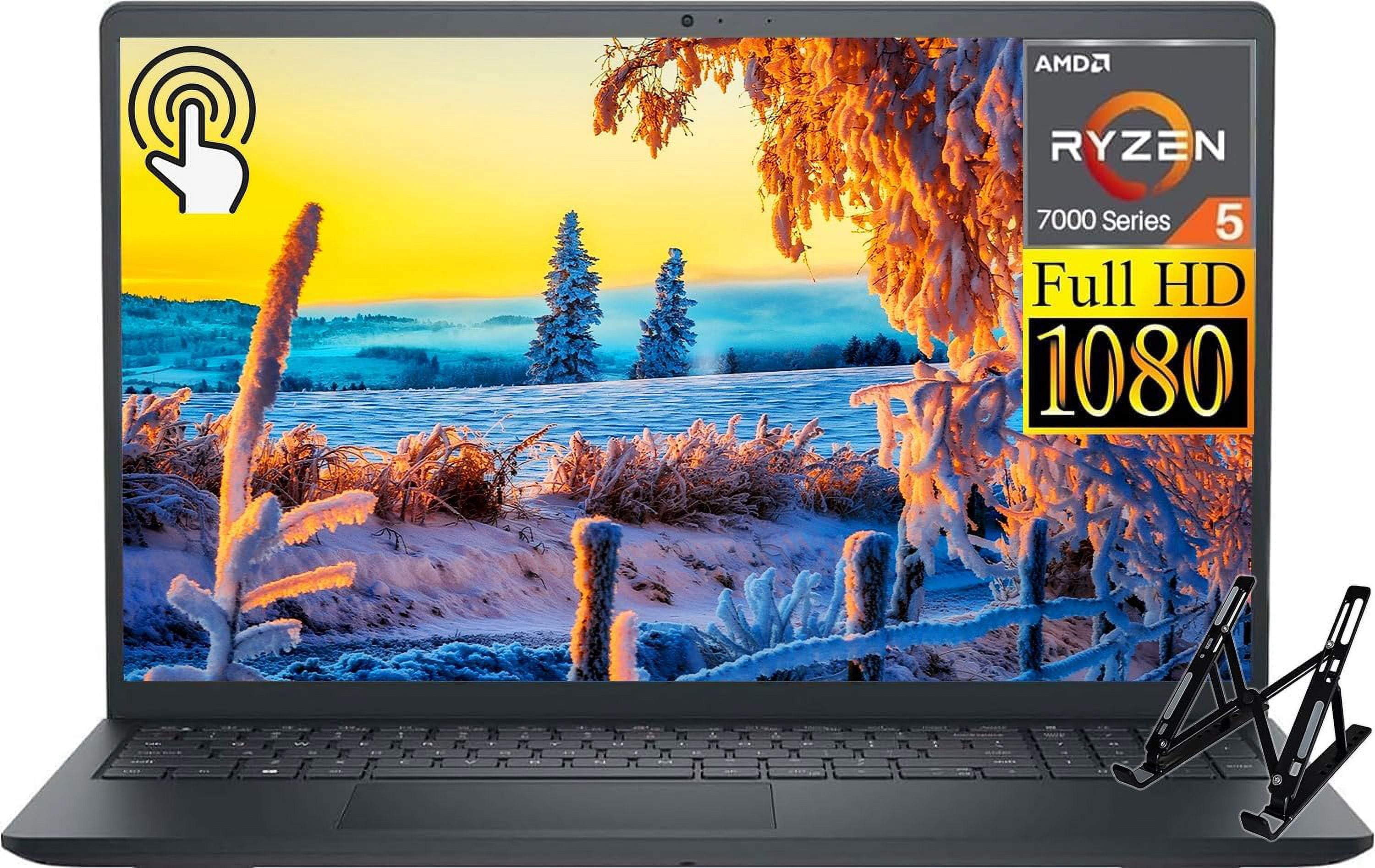 Dell Inspiron 15 Business Laptop, 15.6" FHD Touchscreen, AMD Ryzen 5 7530U(>i7-1255U), 16GB RAM, 1TB SSD, Windows 11 Home