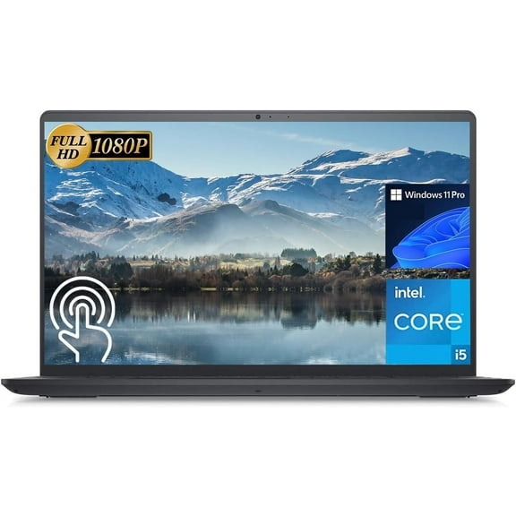Dell Inspiron 15 Business Laptop - with 8 in 1 Optical Drive - Windows 11 Pro, 15.6" FHD Touchscreen, Intel Core i5-1235U Processor, 64GB RAM, 2TB SSD, Wi-Fi