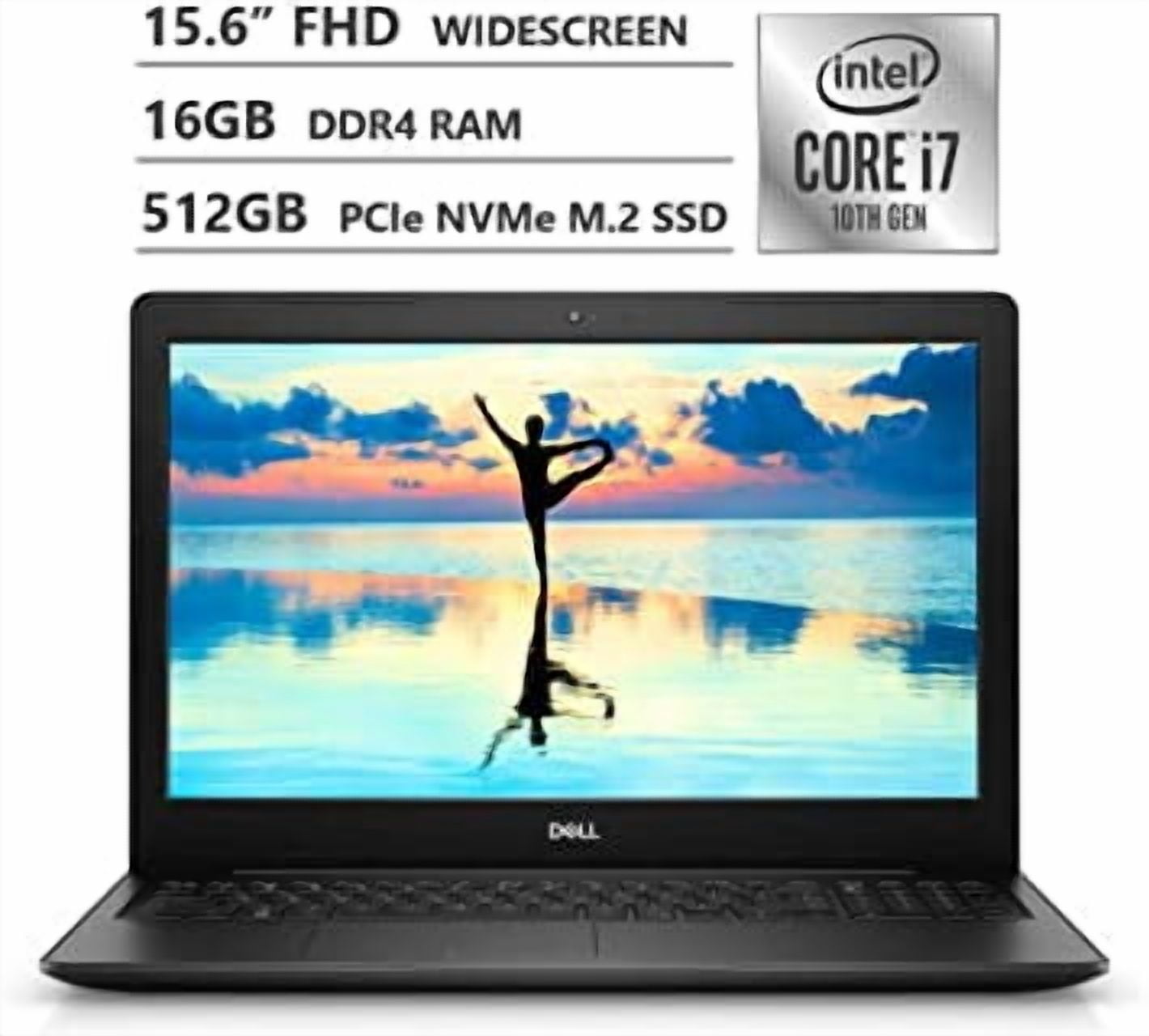 Dell Inspiron 15 Laptop: 10th Gen Core i7-1065G7, 512GB SSD, 16GB RAM, 15.6" Full HD Display
