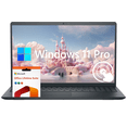 thumbnail image 1 of Dell Inspiron 15 Laptop, 15.6" FHD Anti-Glare Touchscreen Display, 13th Gen Intel 10-Core i5 Processor, 64GB RAM 2TB SSD, Windows 11 Pro with Lifetime Office Included, Numeric Keypad, Carbon Black, 1 of 5