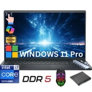 Dell Inspiron 15 Laptop 15.6-inch FHD Touch Intel Core i7-1355U 16GB DDR5 RAM 512GB NVMe SSD Windows 11 Pro, Black