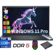 Dell Inspiron 15 Laptop 15.6-inch FHD Touchscreen Intel Core i7-1355U 24GB DDR5 RAM 512GB NVMe SSD Windows 11 Pro Black