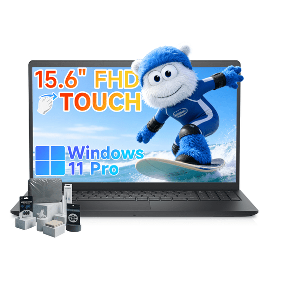 Dell Inspiron 15 Touchscreen Laptop Computer for Business, 32GB RAM, 2TB SSD, Windows 11 Pro, AMD Ryzen 7 7730U, 15.6" FHD Anti-Glare Display, Numeric Keypad