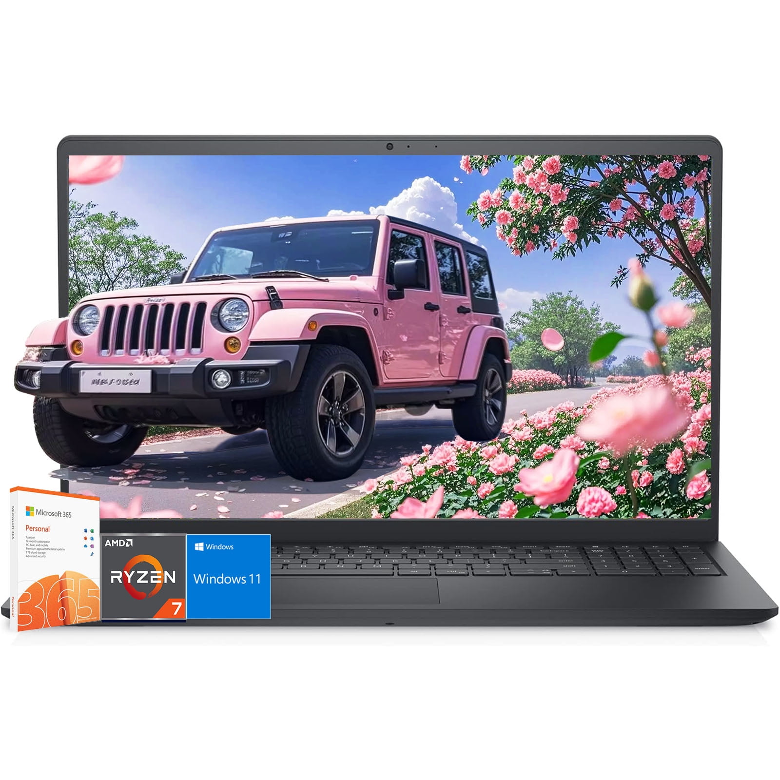 Dell Inspiron 15 Touchscreen Laptop with Microsoft Office - AMD