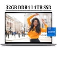 thumbnail image 1 of Dell Inspiron 16 5000 5620 Business Laptop 16" FHD+ WVA Anti-Glare Display 12th Gen Intel 10-Core i7-1255U Processor 32GB DDR4 1TB SSD Backlit Keyboard Fingerprint Reader MaxxAudioPro Win11 Silver, 1 of 6