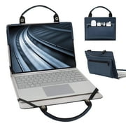 Dell Inspiron 16 5620 5625 Laptop Sleeve, Leather Laptop Case for Dell Inspiron 16 5620 5625 with Accessories Bag Handle Blue
