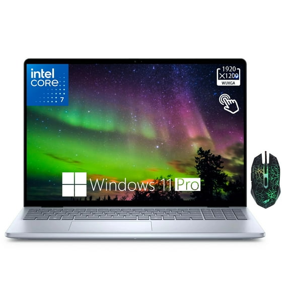 Dell Inspiron 16 5640 16" FHD Business Touchscreen Laptop, Intel Core 7 150U,16GB DDR5 RAM,2TB SSD, Backlit Keyboard, Mouse,Win11 Pro