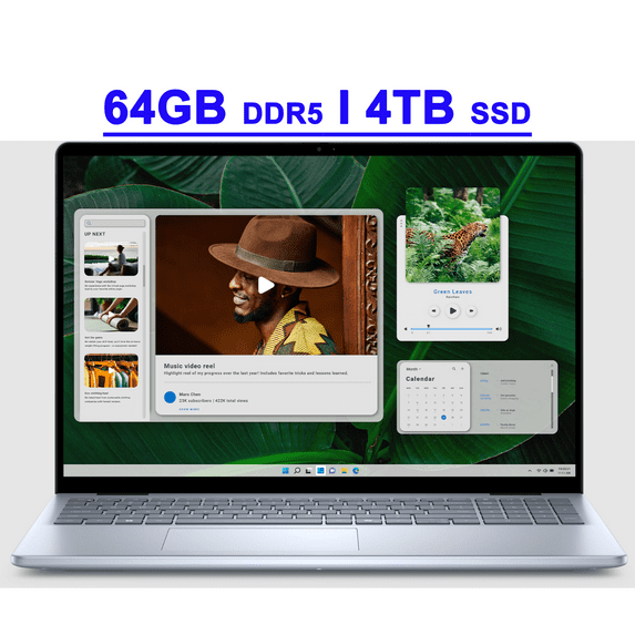 Dell Inspiron 16 5640 Premium Business Laptop 16" WUXGA IPS Touchscreen Intel 10-core Core 7 150U 64GB DDR5 4TB SSD Backlit Fingerprint FHD Privacy Camera ExpressCharge Win11