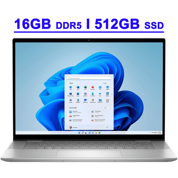 Dell Inspiron 16 7630 Premium Business Laptop 16" FHD+ ComfortView Touchscreen 13th Gen Intel 12-core i7-1360P 16GB DDR5 512GB SSD Thunderbolt4 FHD Webcam ExpressCharge Long Battery Life Win11 Silver