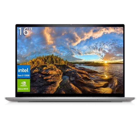 Dell Inspiron 16 Laptop, 16.0" FHD+ (1920 x 1200) Display, Intel Core i7-1255U Processor (10 core), 16GB RAM, 1TB SSD, NVIDIA GeForce MX570, SD Card Reader, Wi-Fi 6E, Bluetooth, Windows 11 Home