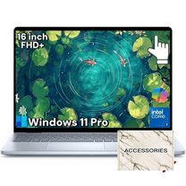Dell Inspiron 16 Laptop Computer - 16" FHD  Touchscreen • Intel 10-Core 7 150U(Beats i7-1355U) • Backlit Copilot Key Keyboard • Windows 11 Pro • Ice Blue • 16GB DDR5   1TB SSD