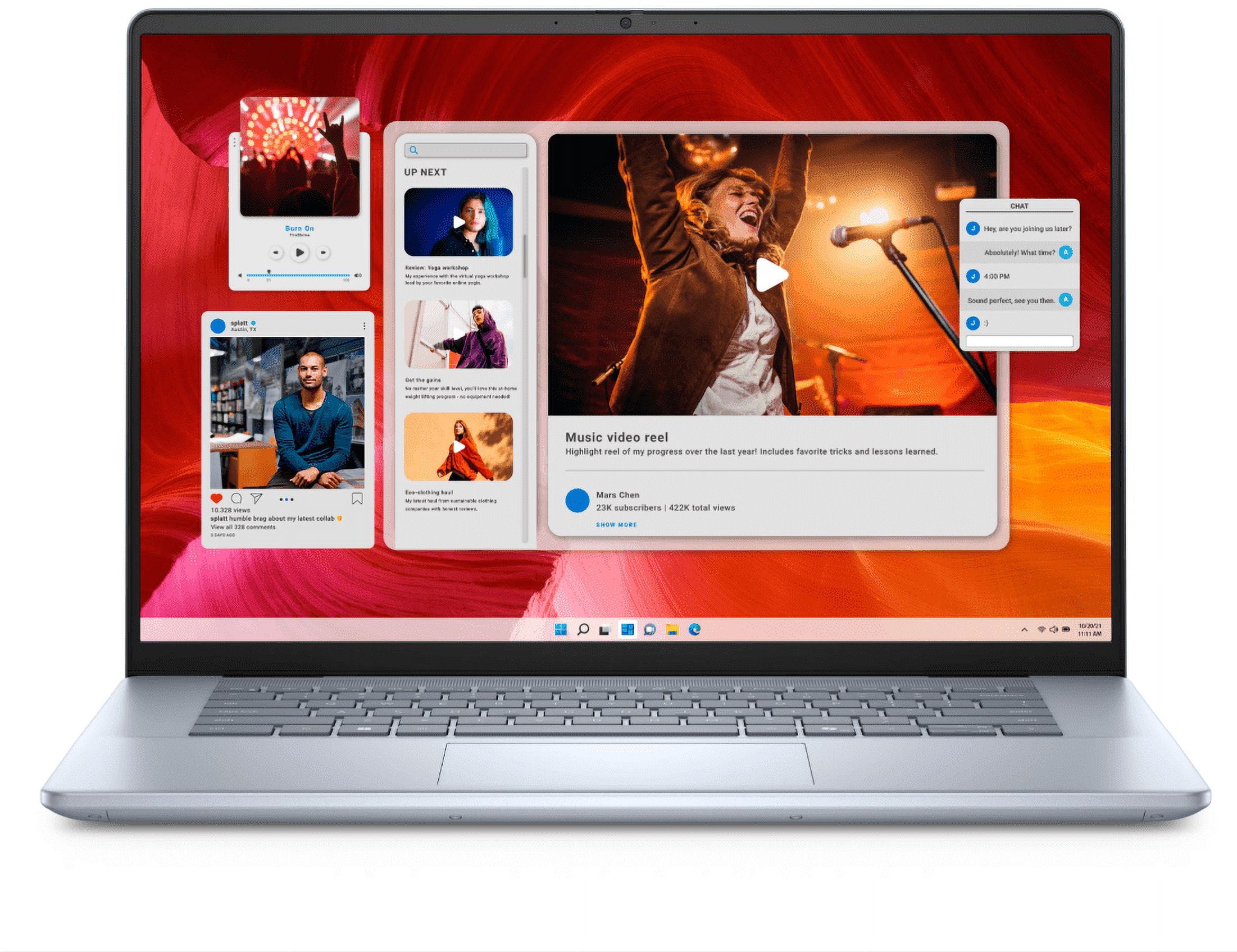Dell Inspiron 16 Plus Business AI Laptop, 16" FHD IPS Touchscreen, Intel 16-Core Ultra 9 185H(up to 5.1 GHz), 16GB LPDDR5 RAM 1TB SSD, Intel Arc, Backlit KB, Windows 11 Pro- Ice Blue