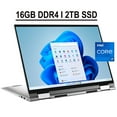 thumbnail image 1 of Dell Inspiron 17 7000 7706 2-in-1 Laptop 17.3" QHD+ Touchscreen 11th Gen Intel Quad-Core i7-1165G7 16GB DDR4 2TB SSD Iris Xe Graphics Backlit Fingerprint HDMI Thunderbolt MaxxAudio Alexa Win11 Silver, 1 of 7