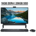 thumbnail image 1 of Dell Inspiron 24 5000 5400 All-In-One Desktop Computer 23.8" FHD Anti-Glare Display Intel Pentium Gold 7505 Processor 16GB DDR4 256GB SSD Intel UHD Graphics HDMI USB-C WIFI6 Webcam Win10 Black, 1 of 5