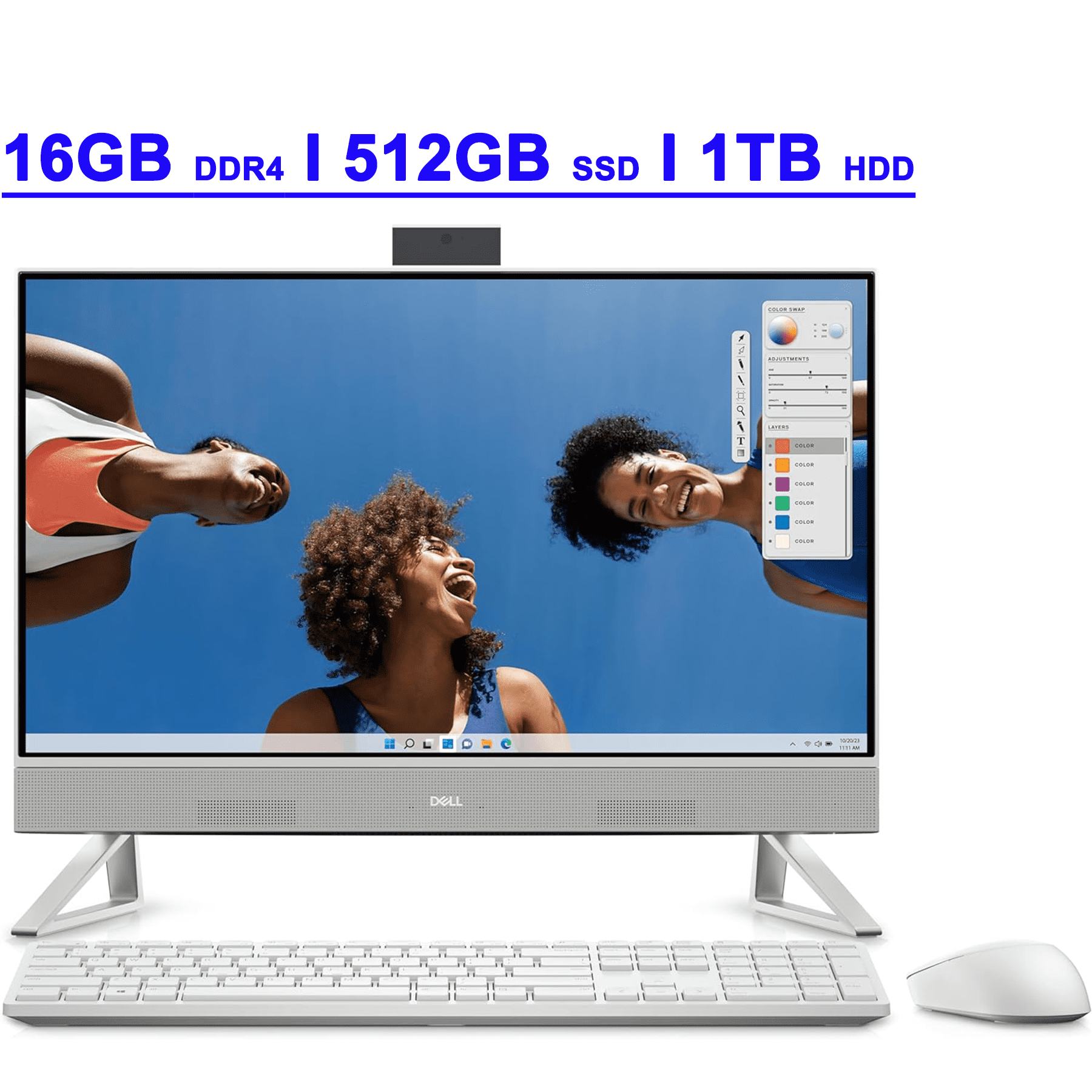一体型DELL Inspiron24 5420 i7 16GB SSD512GB Dell Inspiron 24 5420 Home All-in-One Desktop, 23.8