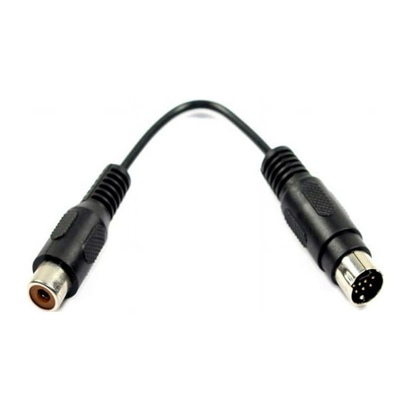 Dell Inspiron 2500 Latitude C400 3" Composite Portable Adapter Cable S-Video To RCA connector Black R0896 0R0896
