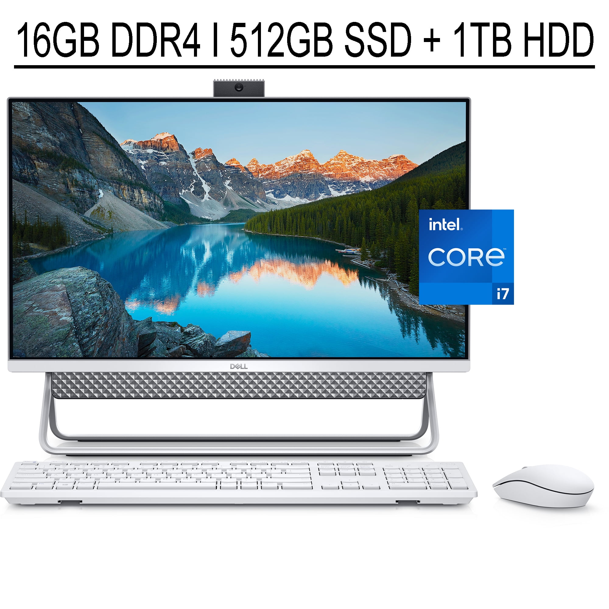 Dell Inspiron 27 7000 Business All-In-One Desktop 27 FHD Infinity  Touchscreen 11th Gen Intel Quad-Core i7-1165G7 16GB DDR4 512GB SSD 1TB HDD  GeForce ...