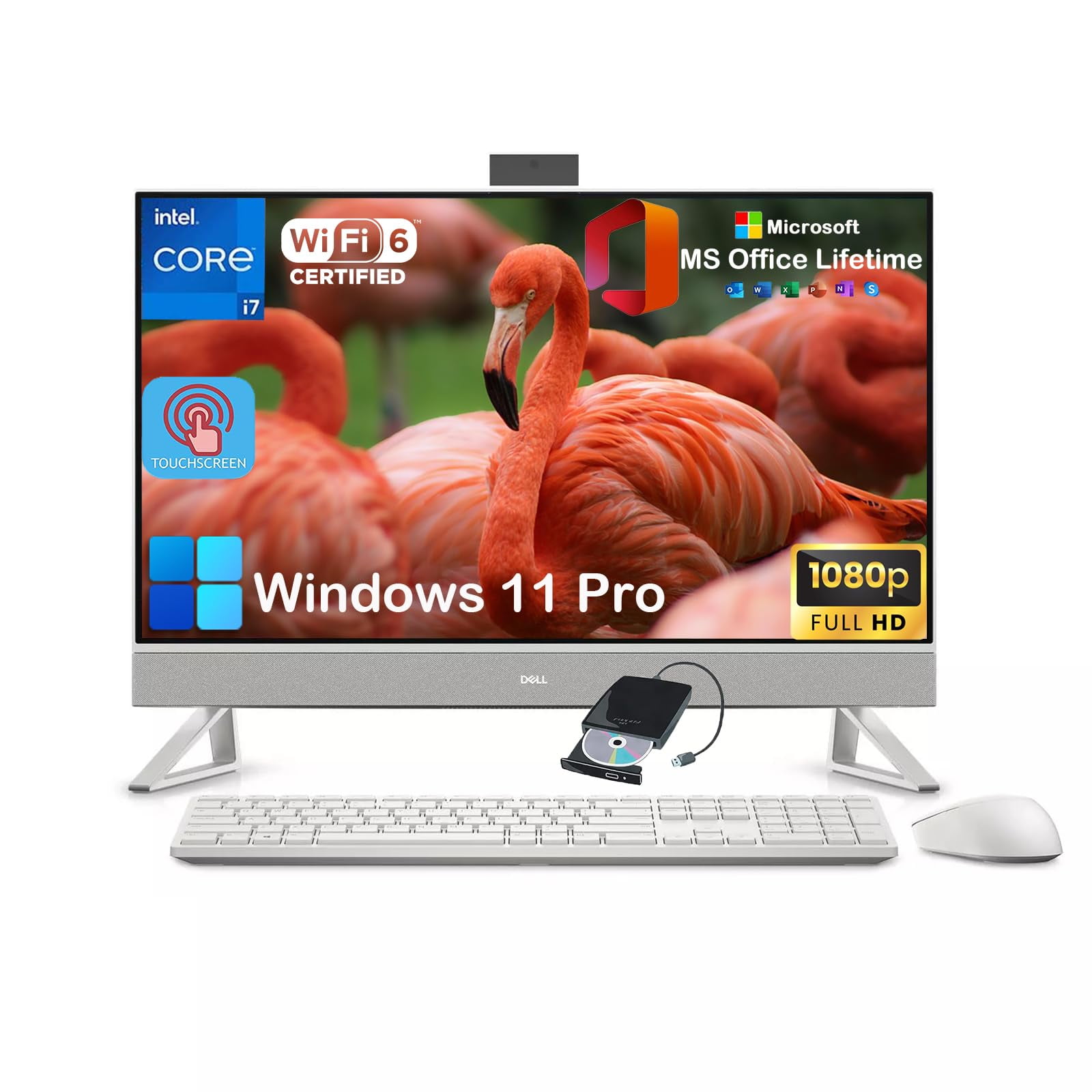 Dell Inspiron 27 7730 All-in-One Desktop PC - 27" FHD IPS Touchscreen ...