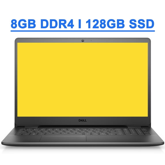 Dell Inspiron 3000 3502 15 Premium Business Laptop 15.6” HD Narrow Border Display Intel Celeron N4020 Processor 8GB RAM 128GB SSD Intel UHD Graphics 600 HDMI USB3.2 WiFi5 Win10 Black