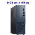 thumbnail image 1 of Dell Inspiron 3020S Premium Small Business Desktop Computer 13th Gen Intel 10-core i5-13400 Processor 64GB DDR4 1TB SSD Intel UHD Graphics 730 HDMI DisplayPort Bluetooth Win11Pro Black, 1 of 5