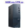 thumbnail image 1 of Dell Inspiron 3020S Premium Small Business Desktop Computer 13th Gen Intel 10-core i5-13400 Processor 64GB DDR4 2TB SSD Intel UHD Graphics 730 HDMI DisplayPort Bluetooth Win11Pro Black, 1 of 5