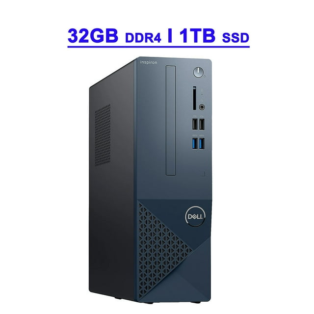 Dell Inspiron 3020S Premium Small Business Desktop Computer 13th Generation Intel 10-core i5-13400 Processor 32GB DDR4 1TB SSD Intel UHD Graphics 730 HDMI DisplayPort Bluetooth Win11 Black