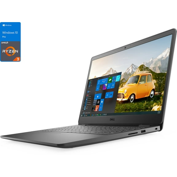 Dell Inspiron 3505 Notebook, 15.6" FHD Display, AMD Ryzen 3 3250U Upto 3.5GHz, 8GB RAM, 256GB NVMe SSD, Vega 3, HDMI, Card Reader, Wi-Fi, Bluetooth, Windows 10 Pro