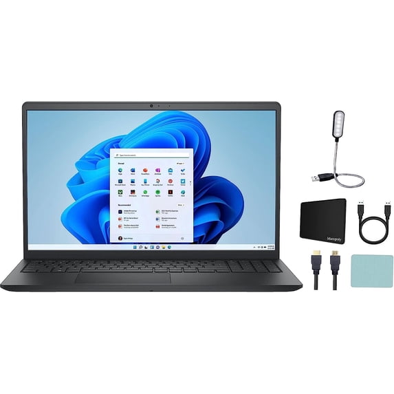 Dell Inspiron 3511 15.6" FHD Touch Laptop Intel Core i5-1135G7, 12GB RAM, 1TB Solid State Drive, Webcam, Wi-Fi, Bluetooth, Windows 11 Home, Black + Mazepoly Accessories