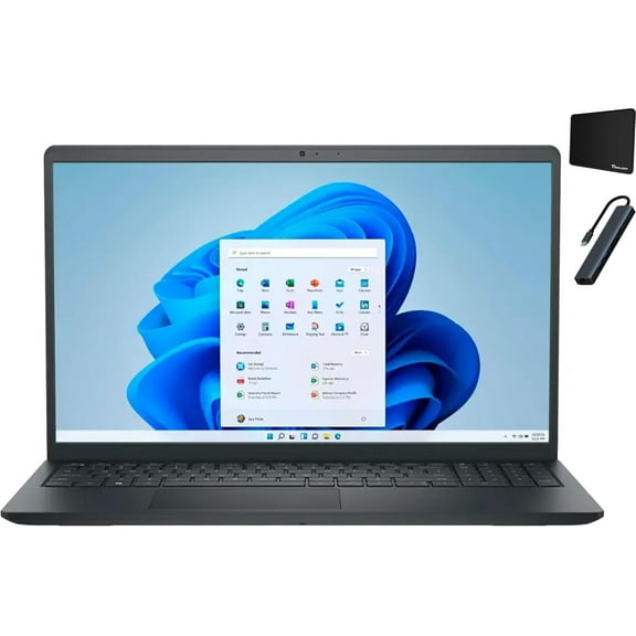 Dell Inspiron 3535 15.6'' FHD Touchscreen Laptop, Intel Core i5-1334U, 16GB RAM, 512GB SSD, Bluetooth, Wi-Fi6, Windows 11 Home in S Mode, Black with Tigology Accessories
