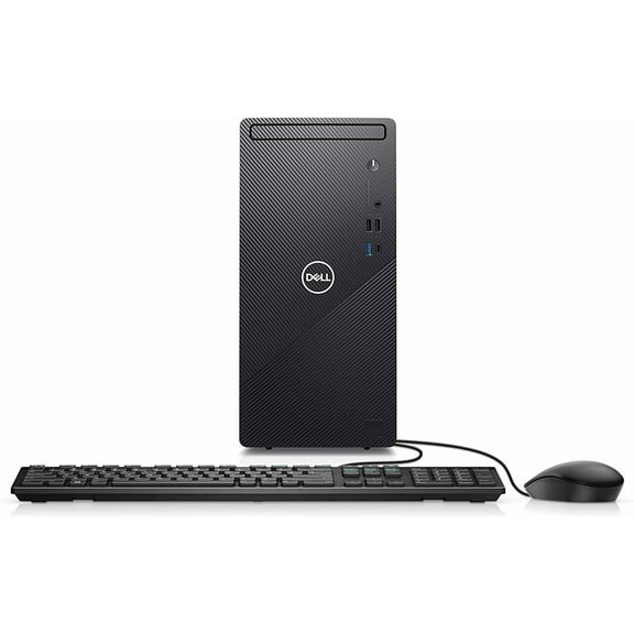 Dell Inspiron 3891 Compact Desktop Computer Tower - Intel Core i5-10400, 16GB DDR4 RAM, 256GB SSD + 1TB SATA HDD, Intel UHD Graphics 630 with Shared Graphics Memory, Windows 10H - Black (Latest Model)