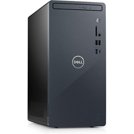 Dell Inspiron 3910 Desktop Computer Tower - 12th Gen Core i5-12400, 16GB DDR4 RAM, 256GB SSD + 1TB HDD, Intel UHD Graphics 730, WiFi 6, HDMI, Bluetooth, USB-C, Windows 11 Home - Blue