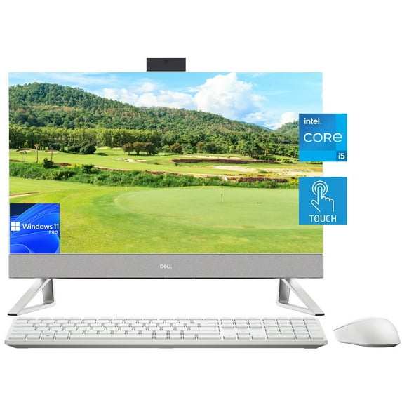 Dell Inspiron 5410 All-in-One Business Desktop 23.8" FHD IPS Touchscreen, Intel Core i5-1235U, 8GB RAM, 256GB SSD, HDMI, RJ-45, 1080p Webcam, KB&Mouse, Wi-Fi 6, Windows 11 Pro