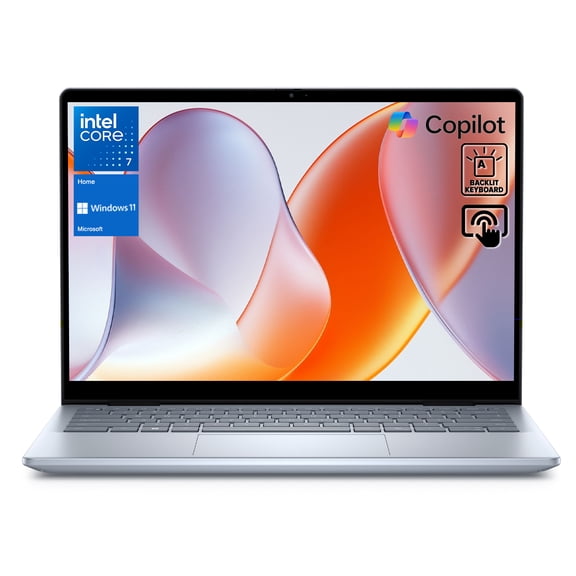Dell Inspiron 7000 2-in-1 Business Laptop, 14" FHD+ Touchscreen, Intel Core 7 150U, 16GB DDR5 RAM, 512GB SSD, Wi-Fi 6, Windows 11 Home, Copilot AI-Ready, Blue